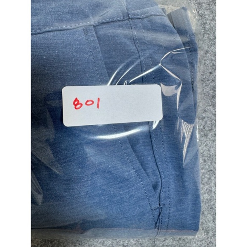 Faherty All Day Shorts Mens Blue Heathered Performance Casual Shorts Size 40 - Picture 8 of 8